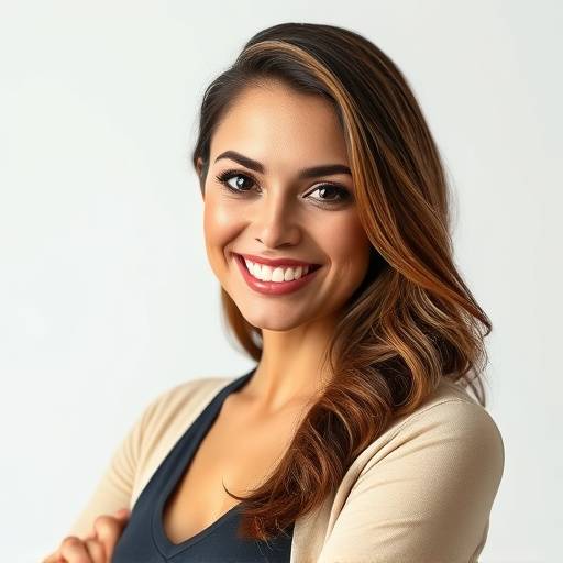 Foto da instrutora Fernanda Lima, experiente e confiante.